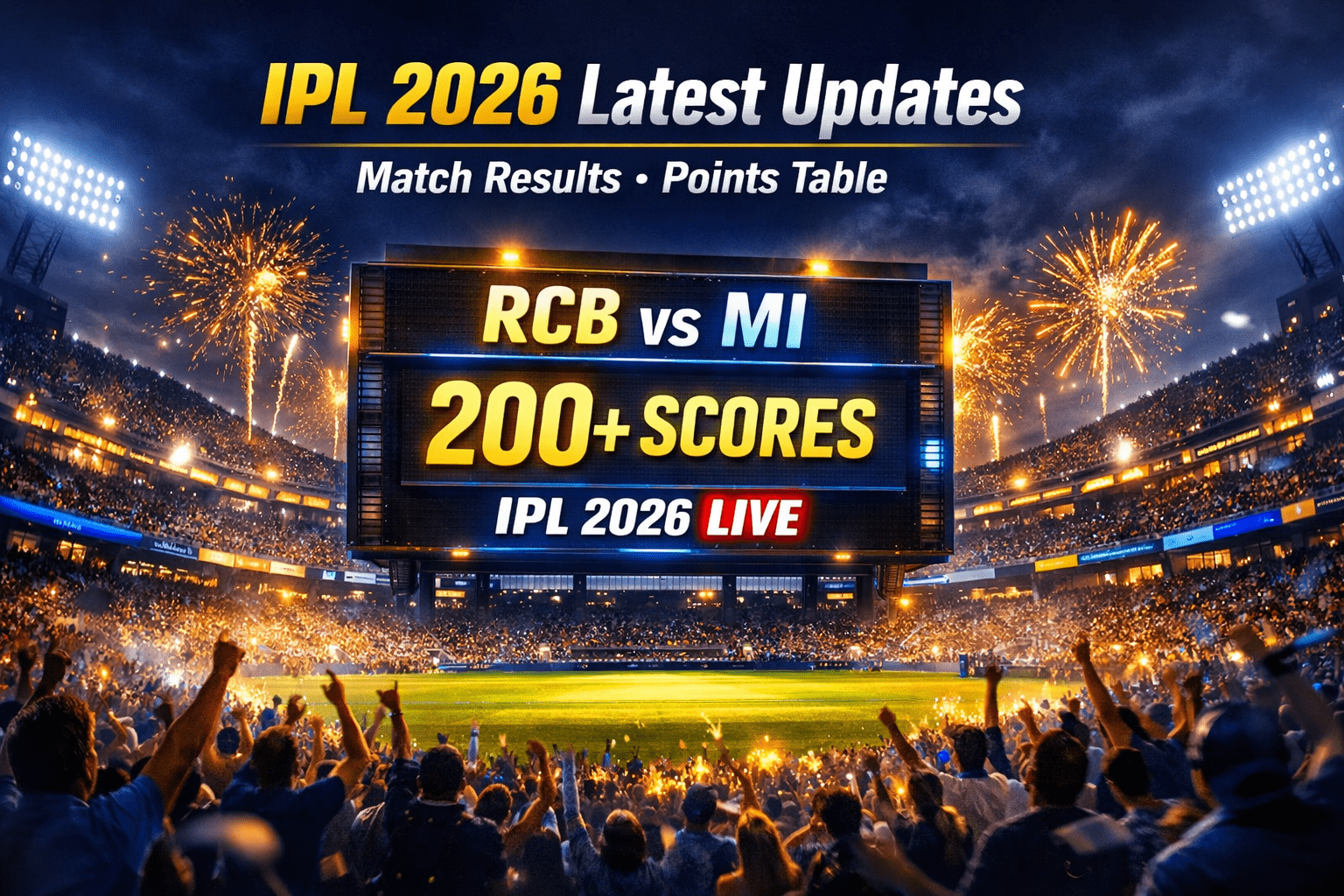 IPL 2026 Latest Updates