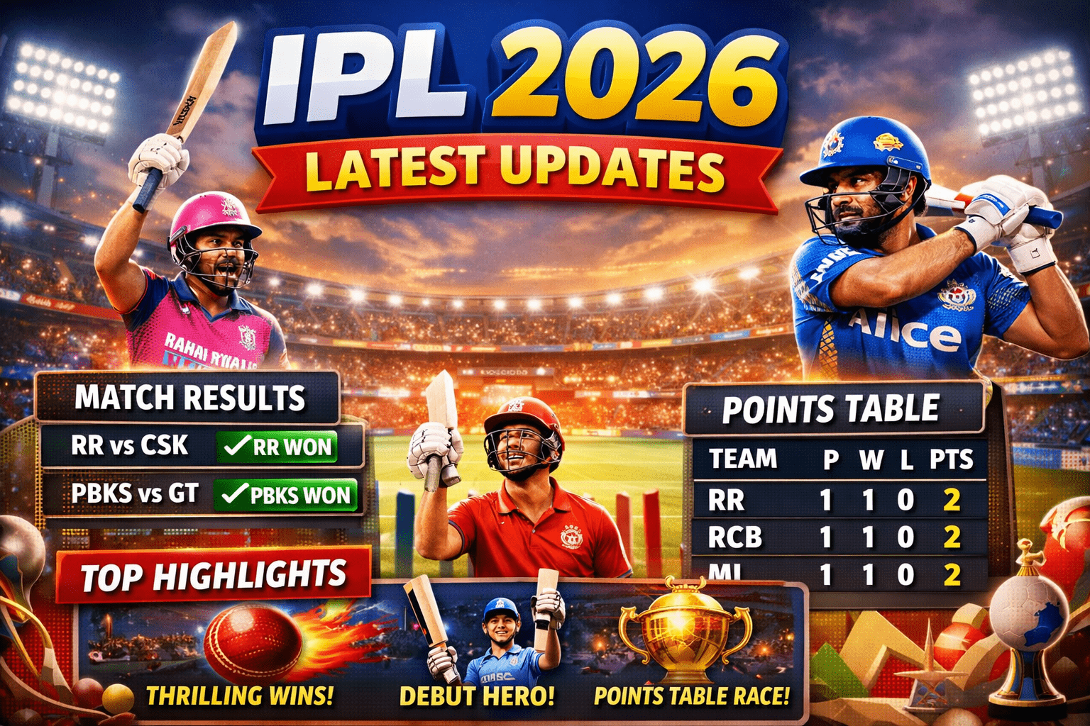 Latest Updates IPL 2026