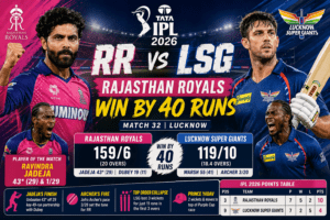 RR vs LSG Match Scorecard
