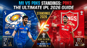 MI vs PBKS Standings 2026