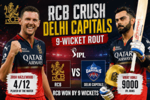 RCB Crush Delhi Capitals