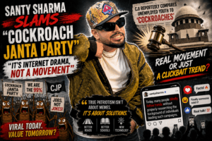 Santy Sharma Slams "Cockroach Janta Party": "It’s Internet Drama, Not a Movement"
