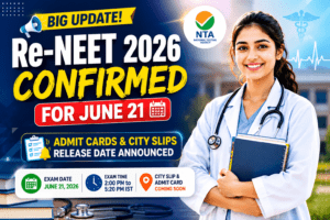 Re-NEET 2026 Confirmed for June 21